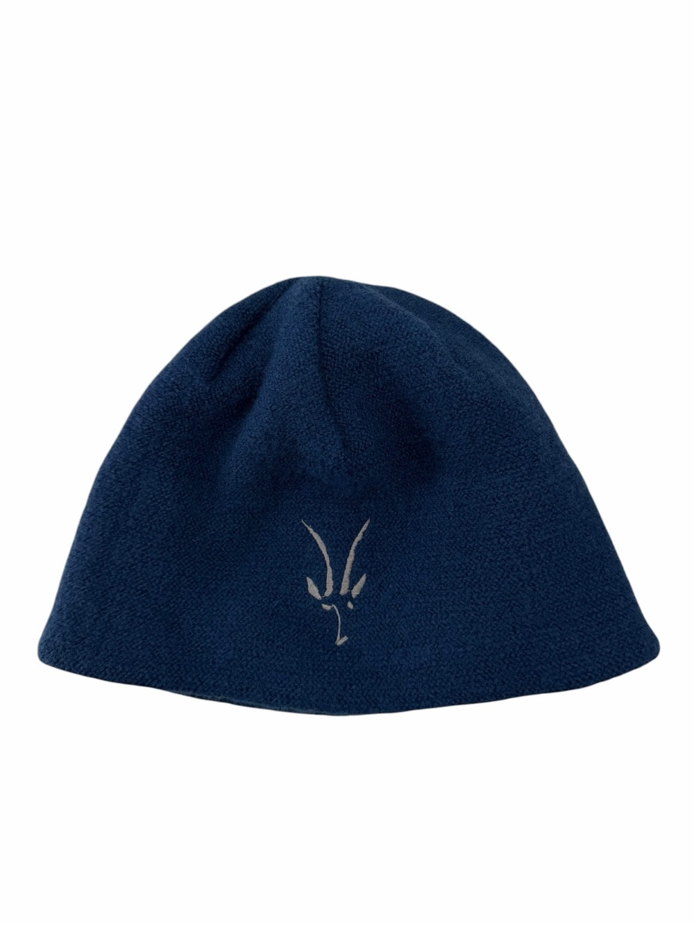 Ibex 100% Wool Navy Blue Beanie Hat One Size
